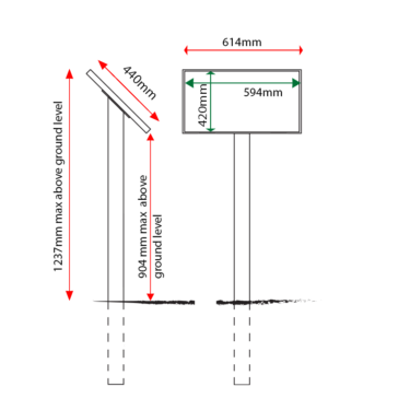 SIPA2 interpretation panel sizes (single leg)