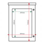 A3 portrait oak poster case internal & external dimensions