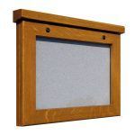 A4 landscape oak Smallboard poster case