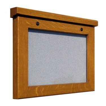 A4 landscape oak Smallboard poster case