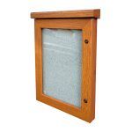 A4 portrait oak Smallboard poster case
