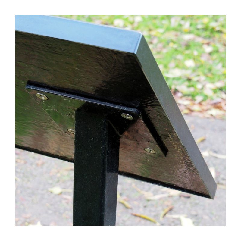 Leg detail - steel/g.r.p. lectern