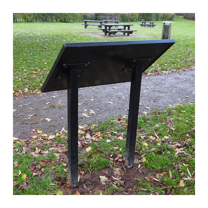 Rear view of A1 steel/g.r.p. interpretation panel