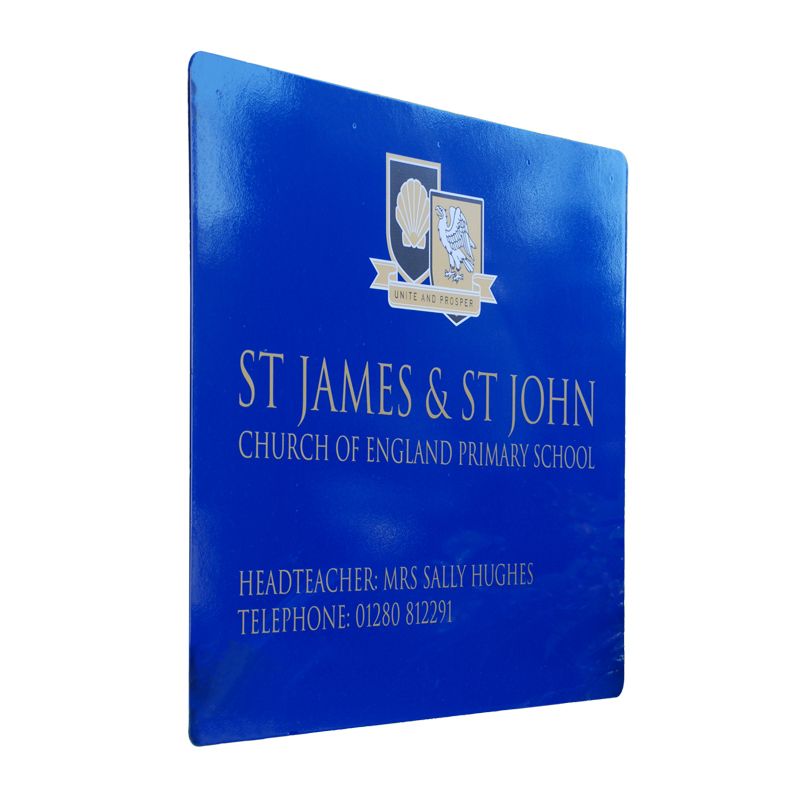 Aluminium sign panel 600 x 600mm