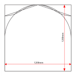 ST1212 sign tray dimensions