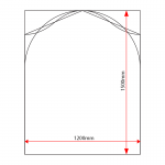 ST1215 sign tray dimensions