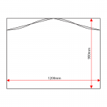 ST129 sign tray dimensions