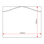 ST1512 sign tray dimensions