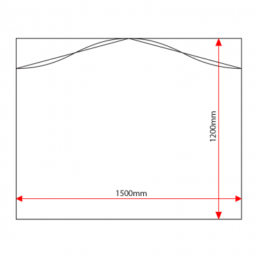 ST1512 sign tray dimensions