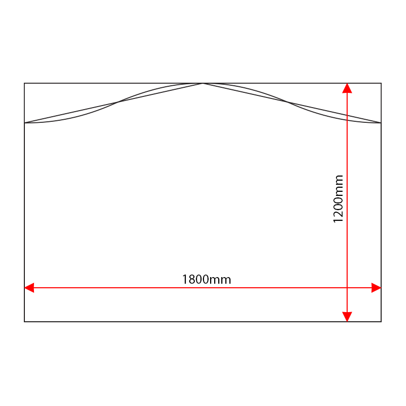 ST1812 sign tray dimensions