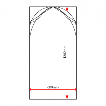 ST612 sign tray dimensions