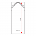 ST615 sign tray dimensions