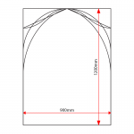 ST912 sign tray dimensions