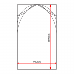 ST915 sign tray dimensions