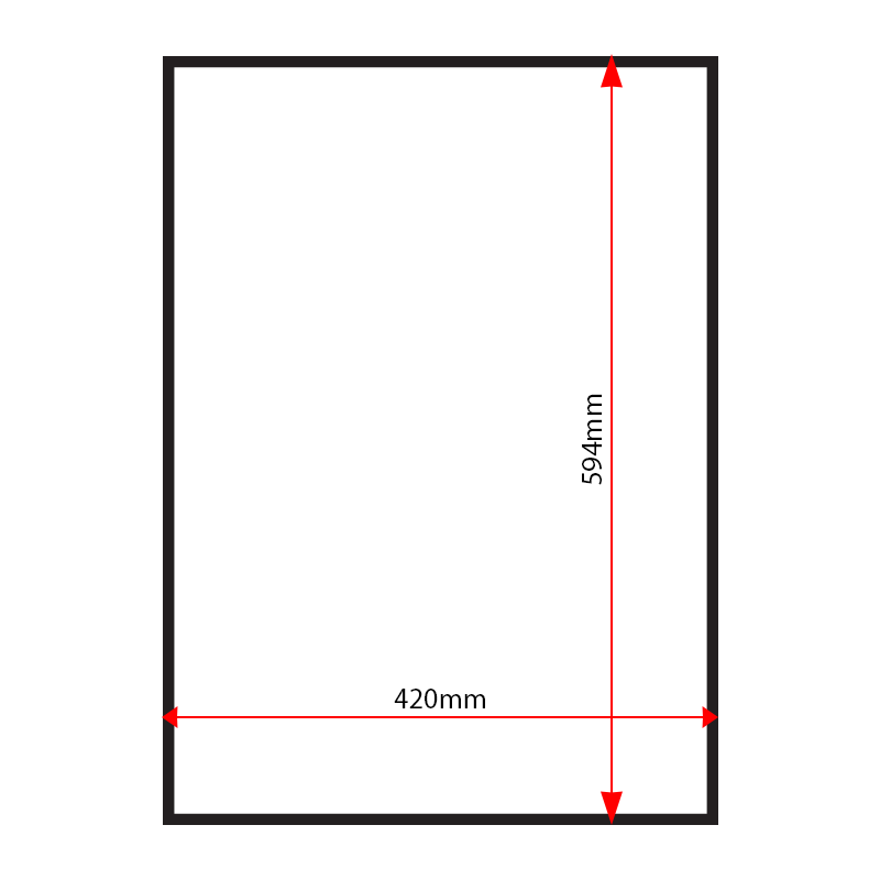 STA2P sign tray dimensions