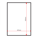 STA3P sign tray dimensions
