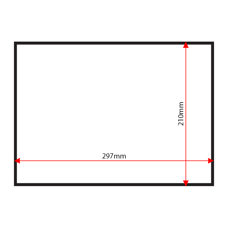 STA4L sign tray dimensions