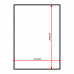 STA4P sign tray dimensions