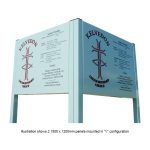 2 x ST1512F sign tray-with text