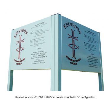 2 x ST1512F sign tray-with text