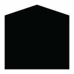 Sign tray 600 x 600mm with gable top