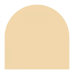 Sign tray 1200 x 1200mm with round top