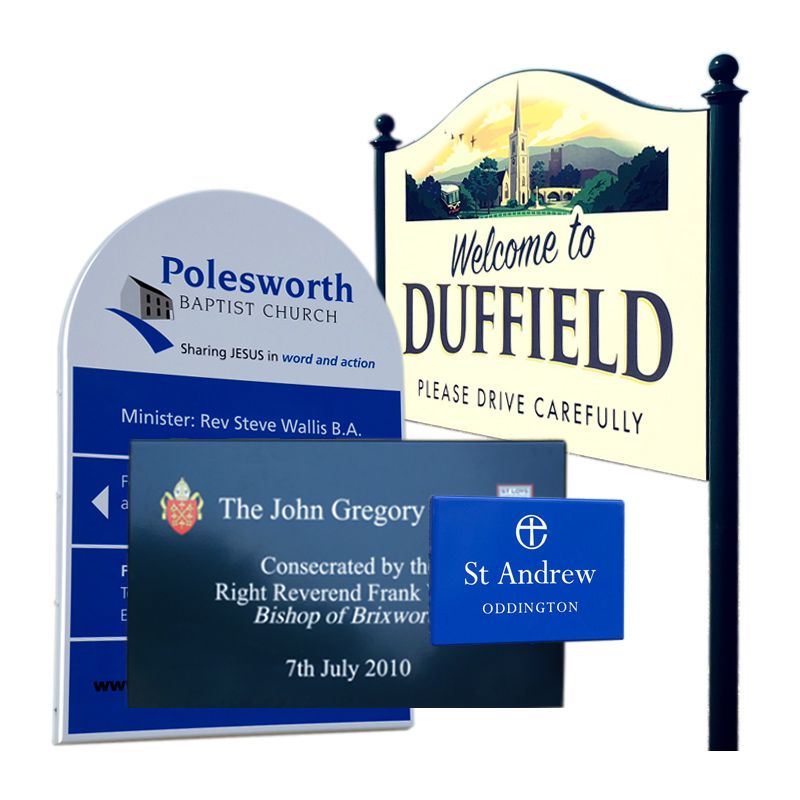 Sign tray composite image