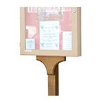 MMT (Recycled Plastic) Post  2500mm x 88 x 88 for oak noticeboards.