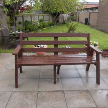 Sloper 3 Person Outdoor Seat Brown