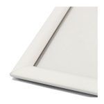 Corner detail of White Standard aluminium snap frame