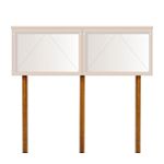 MMT (Recycled Plastic) Post kit (3 posts) 2500mm x 88 x 88 for oak noticeboards.