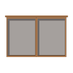 Unglazed external oak noticeboard