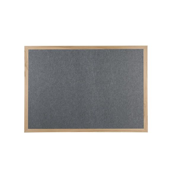 Slate Grey Polycolour Noticeboard with Wood Frame