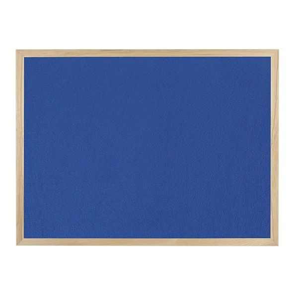 charles-twite-wedgewood-wooden-noticeboard Wood Frame Notice Board Blue Fabric