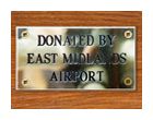 Brass dedication plate