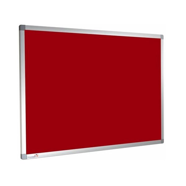 Premier Felt Noticeboard Colour Cherry Red