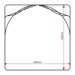 SP66 sign panel dimensions