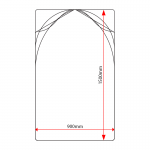 SP915 sign panel dimensions