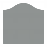 Sign panel 1200 x 1200mm with bow top