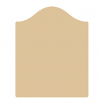 Sign panel 1200 x 1500mm with bow top