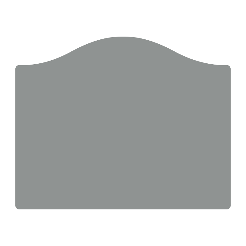 Sign panel 1500 x 1200mm with bow top