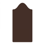 Sign panel 600 x 1200mm with bow top