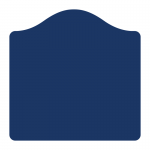 Sign panel 600 x 600mm with bow top