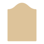 Sign panel 900 x 1200mm with bow top