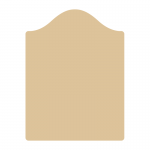 Sign panel 600 x 900mm with bow top