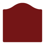 Sign panel 900 x 900mm with bow top