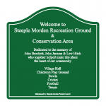 Sign panel 900mm x 900mm with content