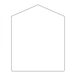 Sign panel 1200 x 1500mm with gable top