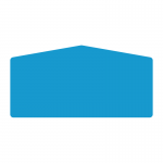 Sign panel 1200 x 600mm with gable top