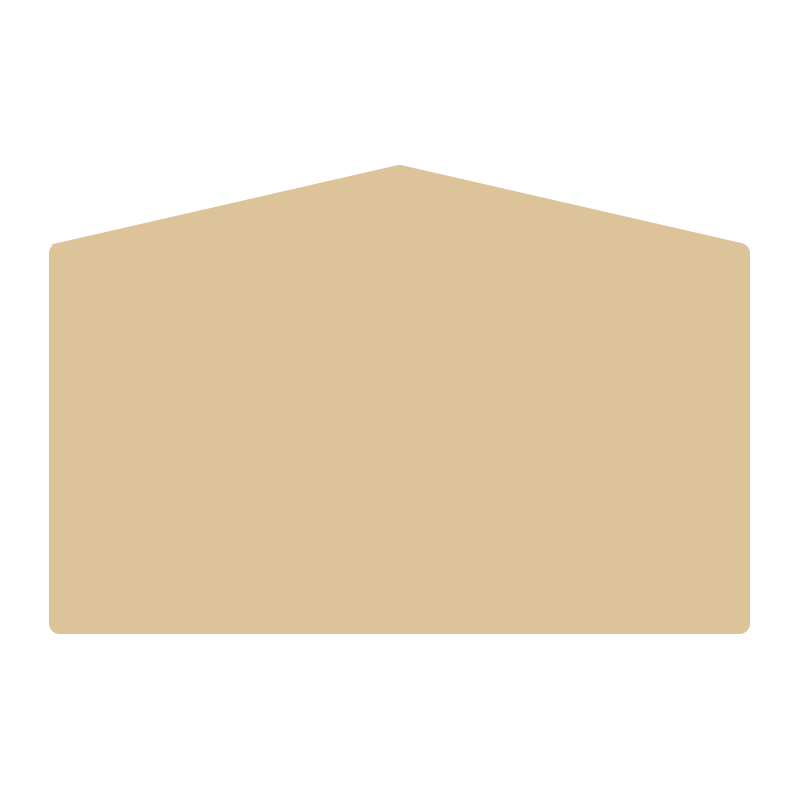 Sign panel 1800 x 1200mm with gable top